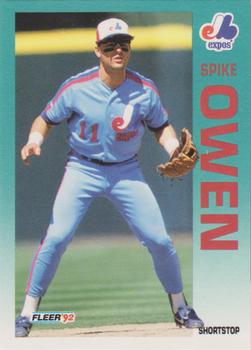 1992 Fleer #488 Spike Owen Front