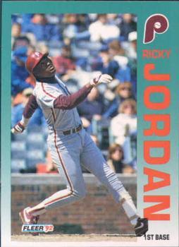 1992 Fleer #536 Ricky Jordan Front