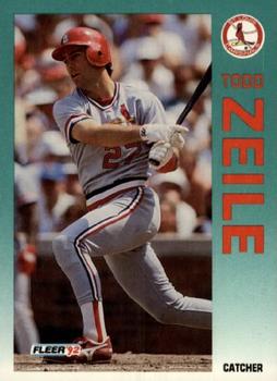 1992 Fleer #596 Todd Zeile Front