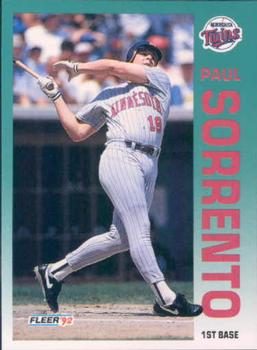 1992 Fleer #218 Paul Sorrento Front