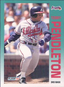 1992 Fleer #366 Terry Pendleton Front