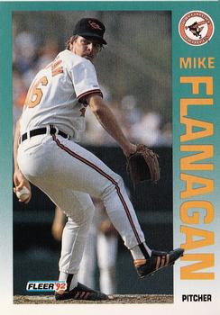 1992 Fleer #7 Mike Flanagan Front