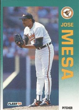 1992 Fleer #17 Jose Mesa Front