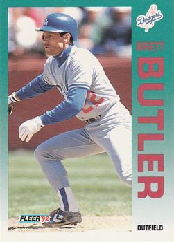 1992 Fleer #448 Brett Butler Front