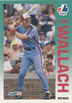 1992 Fleer #494 Tim Wallach Front