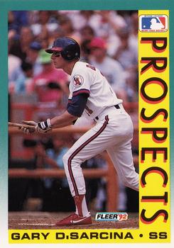 1992 Fleer #664 Gary DiSarcina Front