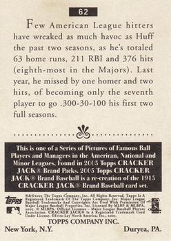 2005 Topps Cracker Jack #62 Aubrey Huff Back