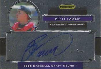 2008 Razor Signature Series Metal - Metal Autograph #AU-BRL Brett Lawrie Front