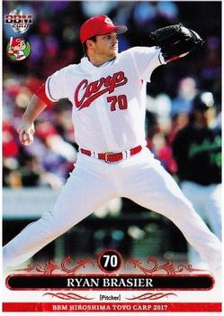 2017 BBM Hiroshima Toyo Carp #C34 Ryan Brasier Front