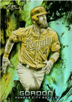 2018 Topps Fire - Gold Minted #168 Alex Gordon Front