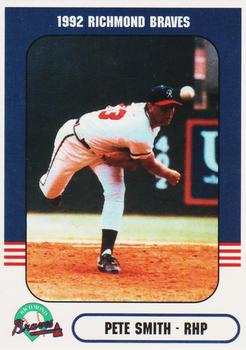 1992 Comix Richmond Braves #NNO Pete Smith Front