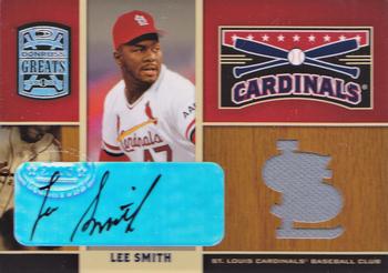 2005 Donruss Greats - Redbirds Signature Material #RB-8 Lee Smith Front