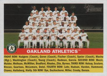 2005 Topps Heritage #236 Oakland Athletics Front
