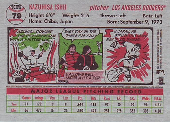 2005 Topps Heritage #79 Kazuhisa Ishii Back