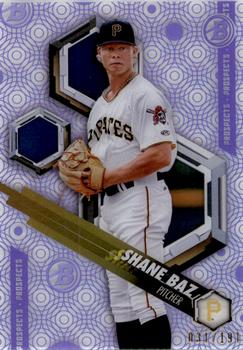 2018 Bowman High Tek - Prospects Pattern 1 Purple Diffractor #PHT-SB Shane Baz Front