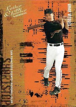 2005 Donruss Leather & Lumber - Gold #107 Omar Vizquel Front