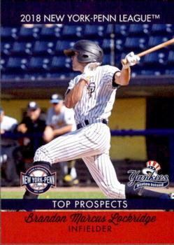 2018 Choice New York-Penn League Top Prospects #19 Brandon Lockridge Front