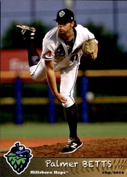 2016 Grandstand Hillsboro Hops #NNO Palmer Betts Front