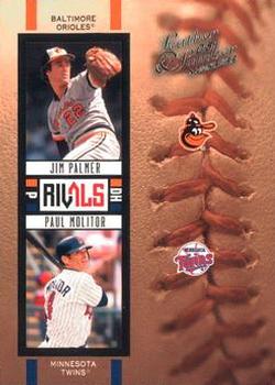 2005 Donruss Leather & Lumber - Rivals #R-20 Jim Palmer / Paul Molitor Front