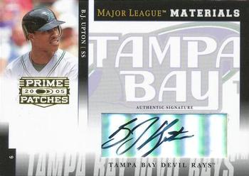 2005 Donruss Prime Patches - Major League Materials Autograph #MLM-22 B.J. Upton Front