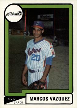 1988-89 BYN Puerto Rico Winter League Update #46 Marcos Vasquez Front