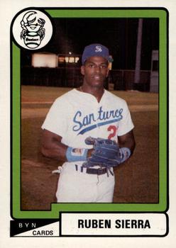 1988-89 BYN Puerto Rico Winter League Update #52 Ruben Sierra Front