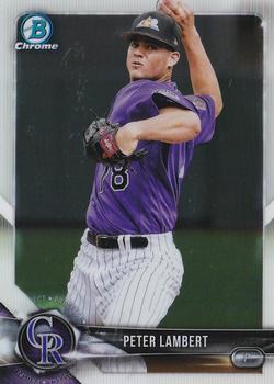 2018 Bowman Chrome - Prospects #BCP179 Peter Lambert Front