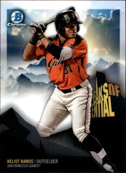 2018 Bowman Chrome - Peaks of Potential #PP-HR Heliot Ramos Front