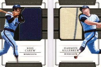 2018 Panini National Treasures - Legendary Silhouette Duals Booklets #LSB-RH Rod Carew / Harmon Killebrew Front