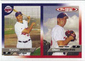 2005 Topps Total #750 Kevin West / Glen Perkins Front