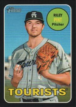 2018 Topps Heritage Minor League - Black #18 Riley Pint Front