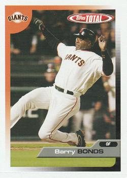 2005 Topps Total - Team Checklists #TTC24 Barry Bonds Front