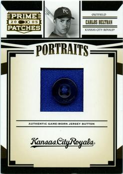 2005 Donruss Prime Patches - Portraits Button #P-69 Carlos Beltran Front