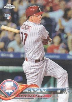 2018 Topps - Factory Set Bonus: Chrome Rookie Variations #259 Rhys Hoskins Front