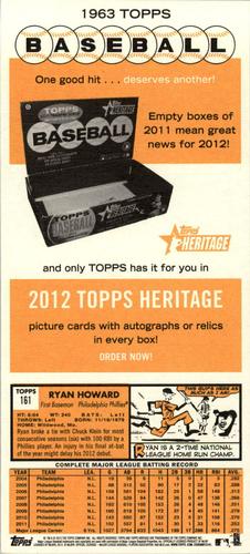 2012 Topps Heritage - 1963 Topps Bazooka Ad Panel #NNO Davey Johnson / Jordan Pacheco / Jim Leyland Back