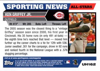 2005 Topps Updates & Highlights #UH162 Ken Griffey Jr. Back