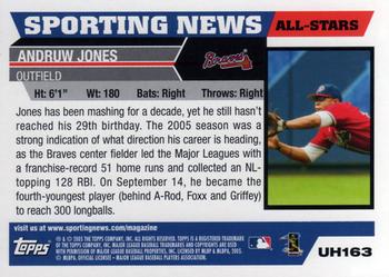 2005 Topps Updates & Highlights #UH163 Andruw Jones Back