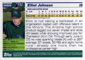 2005 Topps Updates & Highlights #UH225 Elliot Johnson Back