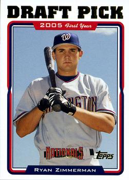 2005 Topps Updates & Highlights #UH323 Ryan Zimmerman Front