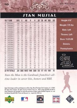 2005 Upper Deck Hall of Fame #96 Stan Musial Back