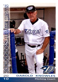 2010 Grandstand Dunedin Blue Jays #NNO Darold Knowles Front