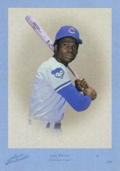 2005 Donruss Studio - Portraits Certified Materials Blue #SP-14 Lou Brock Front