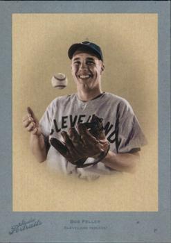 2005 Donruss Studio - Portraits Certified Materials Blue #SP-72 Bob Feller Front