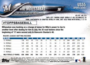 2018 Topps Update - Rainbow Foil #US55 Mike Moustakas Back