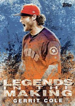 2018 Topps Update - Legends in the Making Blue #LITM-10 Gerrit Cole Front