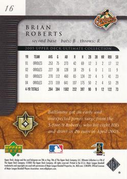 2005 Upper Deck Ultimate Collection #16 Brian Roberts Back