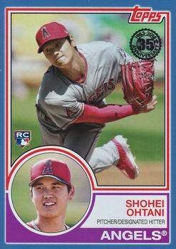 2018 Topps Update - 1983 Topps Baseball 35th Anniversary Blue #83-2 Shohei Ohtani Front