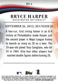 2018 Topps Update - Bryce Harper Highlights Blue #BH-4 Bryce Harper Back