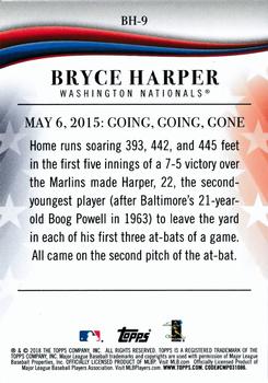 2018 Topps Update - Bryce Harper Highlights Black #BH-9 Bryce Harper Back