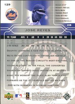 2005 Upper Deck #129 Jose Reyes Back
